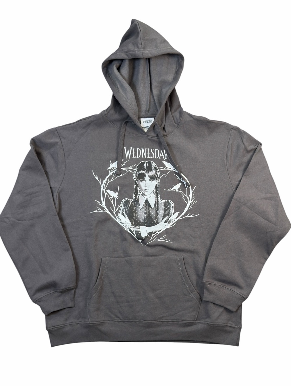 Wednesday Addams Gray FREEZE Hoodie Size: XL Halloween Gothic